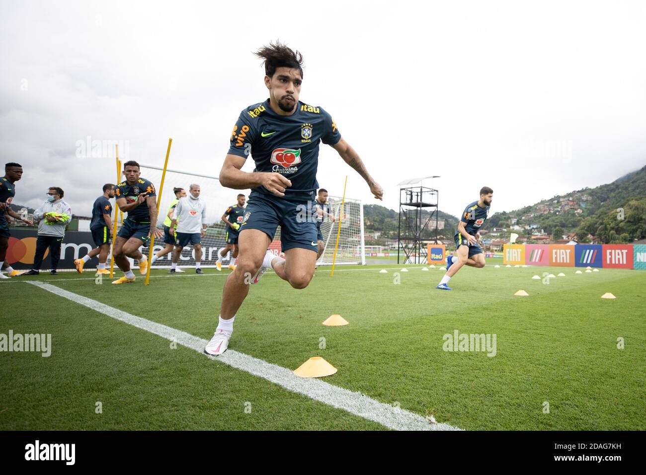 12th November 2020; Granja Comary, Teresopolis, Rio de Janeiro, Brazil; Qatar 2022 World Cup qualifiers; Lucas Paqueta of Brazil during training session Credit: Action Plus Sports Images/Alamy Live News Stock Photo