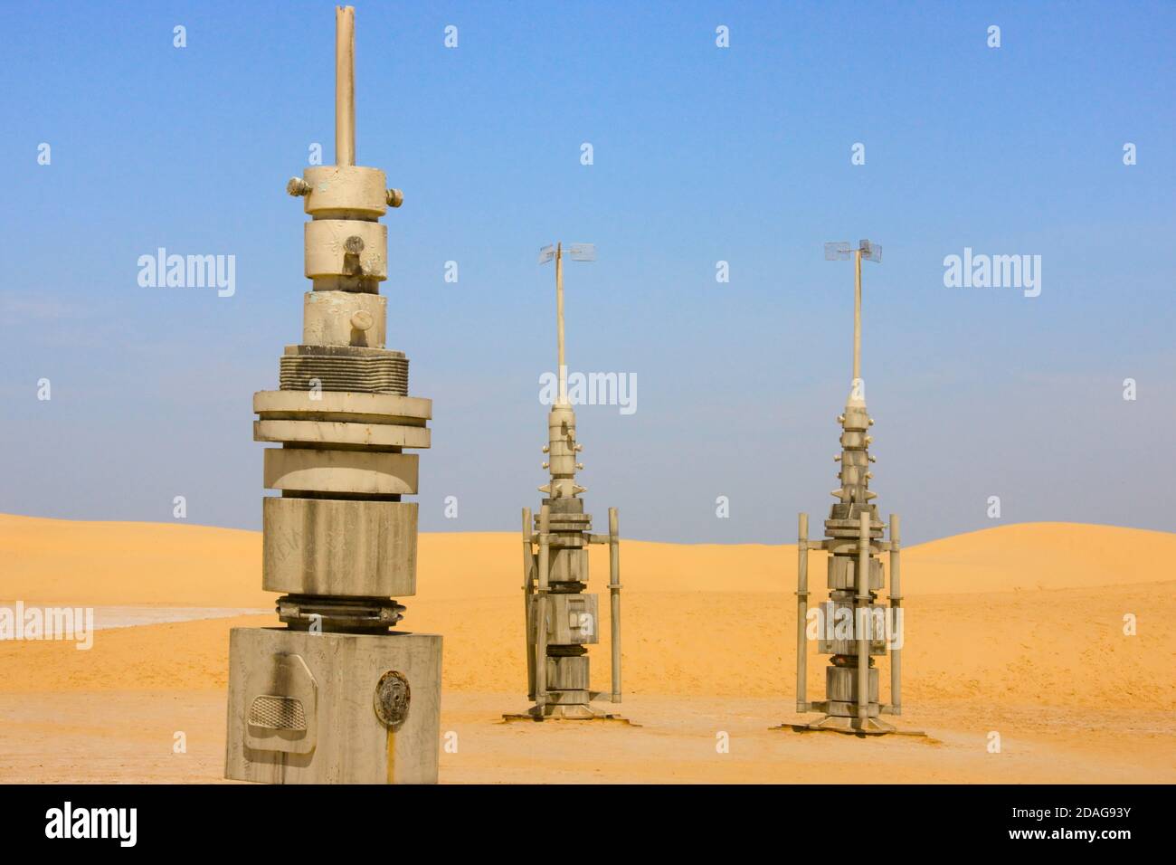 Ong El Jemel, shooting site of movie of Star Wars, Tunisia Stock Photo