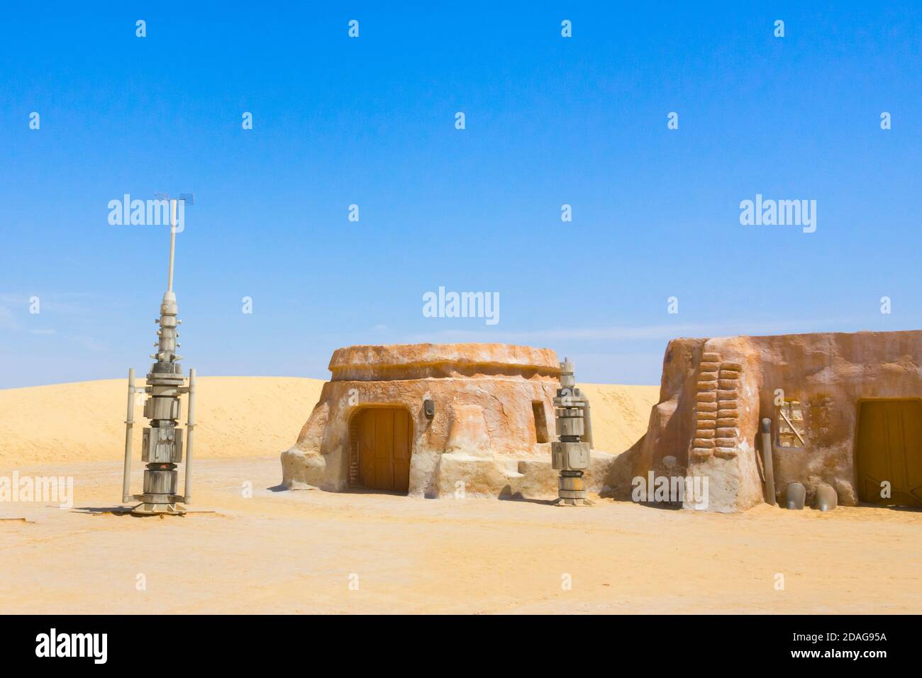 Ong El Jemel, shooting site of movies of English Patient and Star Wars, Tunisia Stock Photo