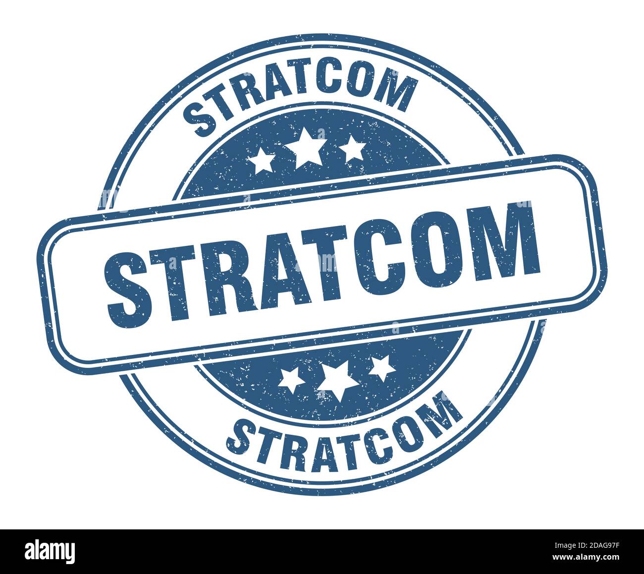 stratcom stamp. stratcom sign. round grunge label Stock Vector Image ...