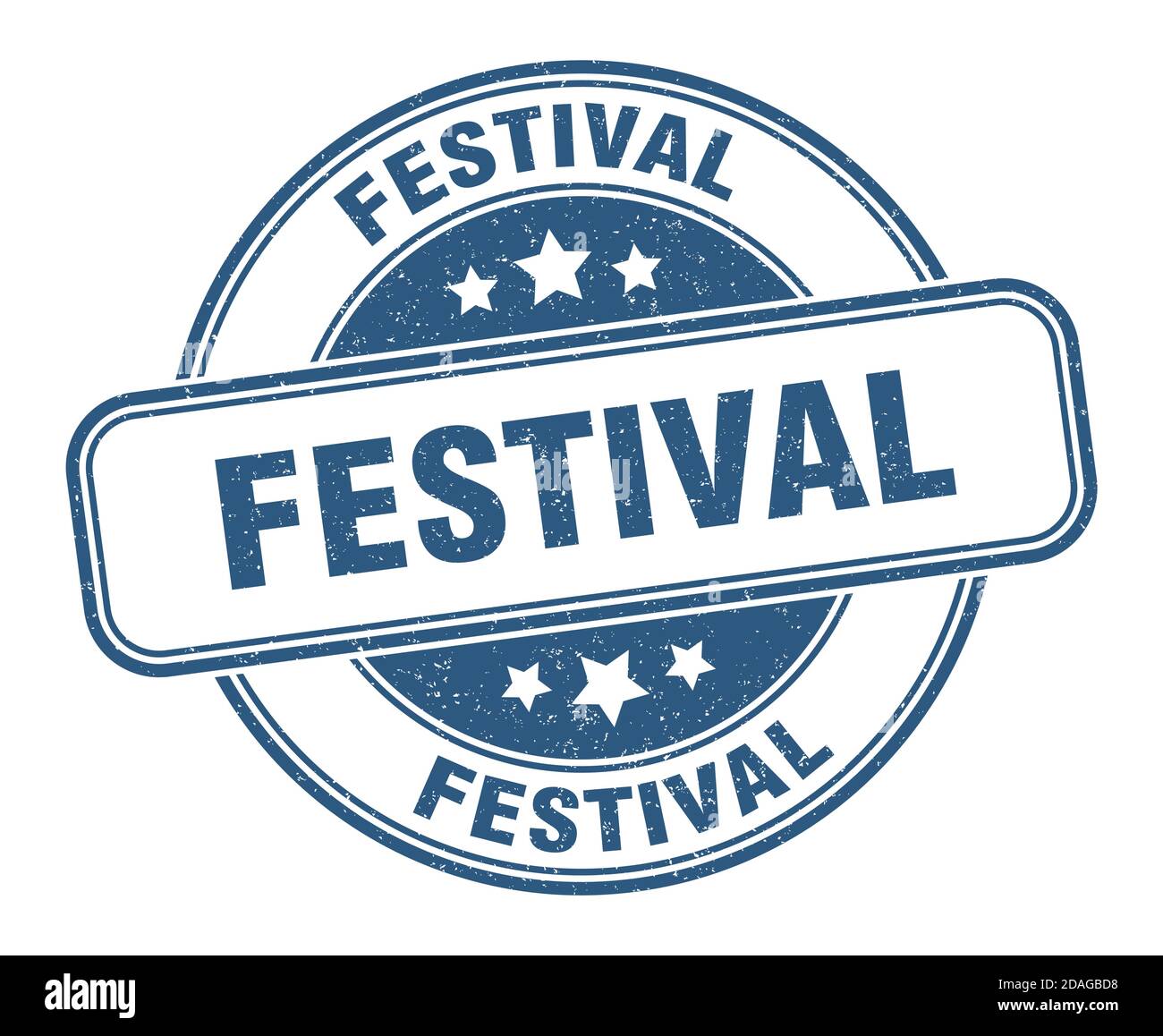 festival stamp. festival sign. round grunge label Stock Vector Image ...