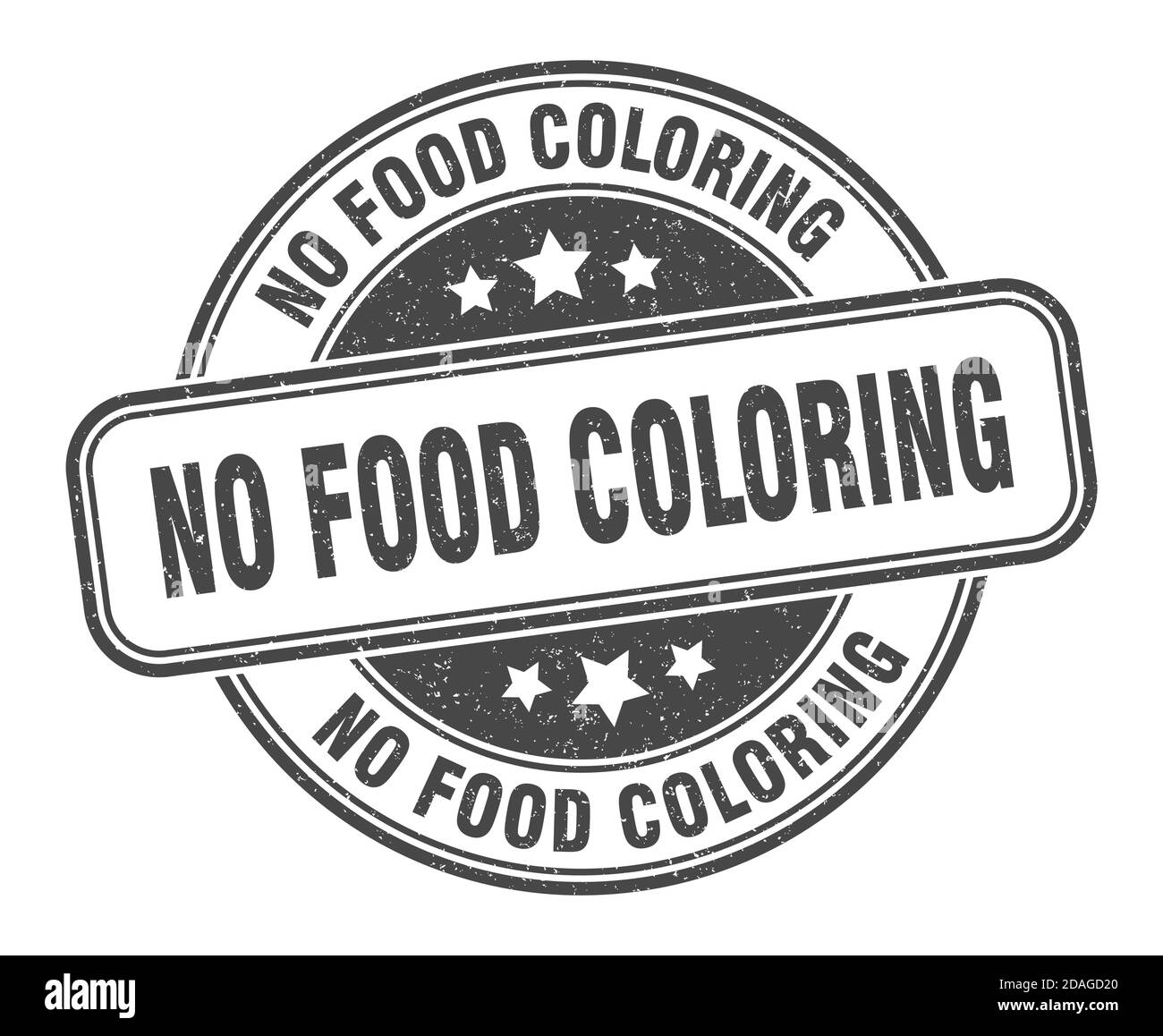 no food coloring stamp. no food coloring sign. round grunge label Stock ...