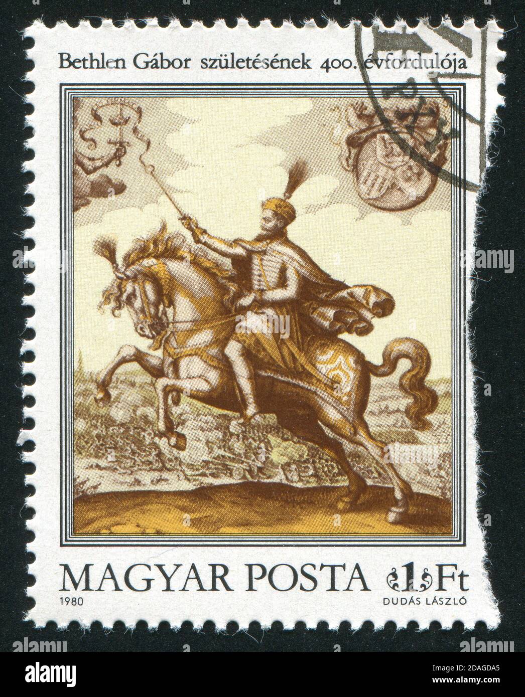 HUNGARY - CIRCA 1980: stamp printed by Hungary, shows Gabor Bethlen, Copperplate Print, circa 1980 Stock Photo