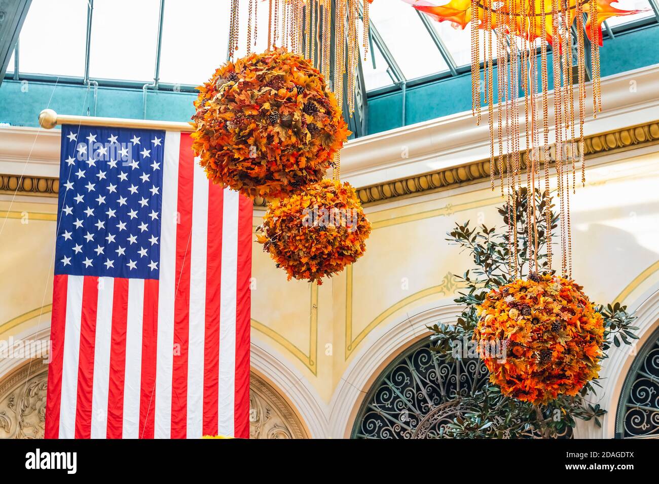 Thanksgiving day decorations in Las Vegas Stock Photo - Alamy