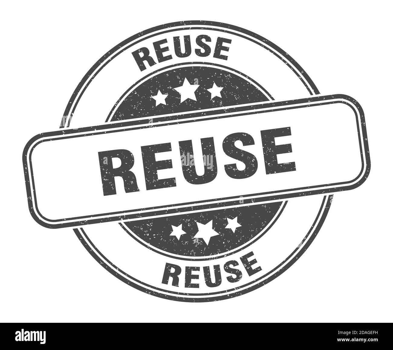 reuse stamp. reuse sign. round grunge label Stock Vector Image & Art