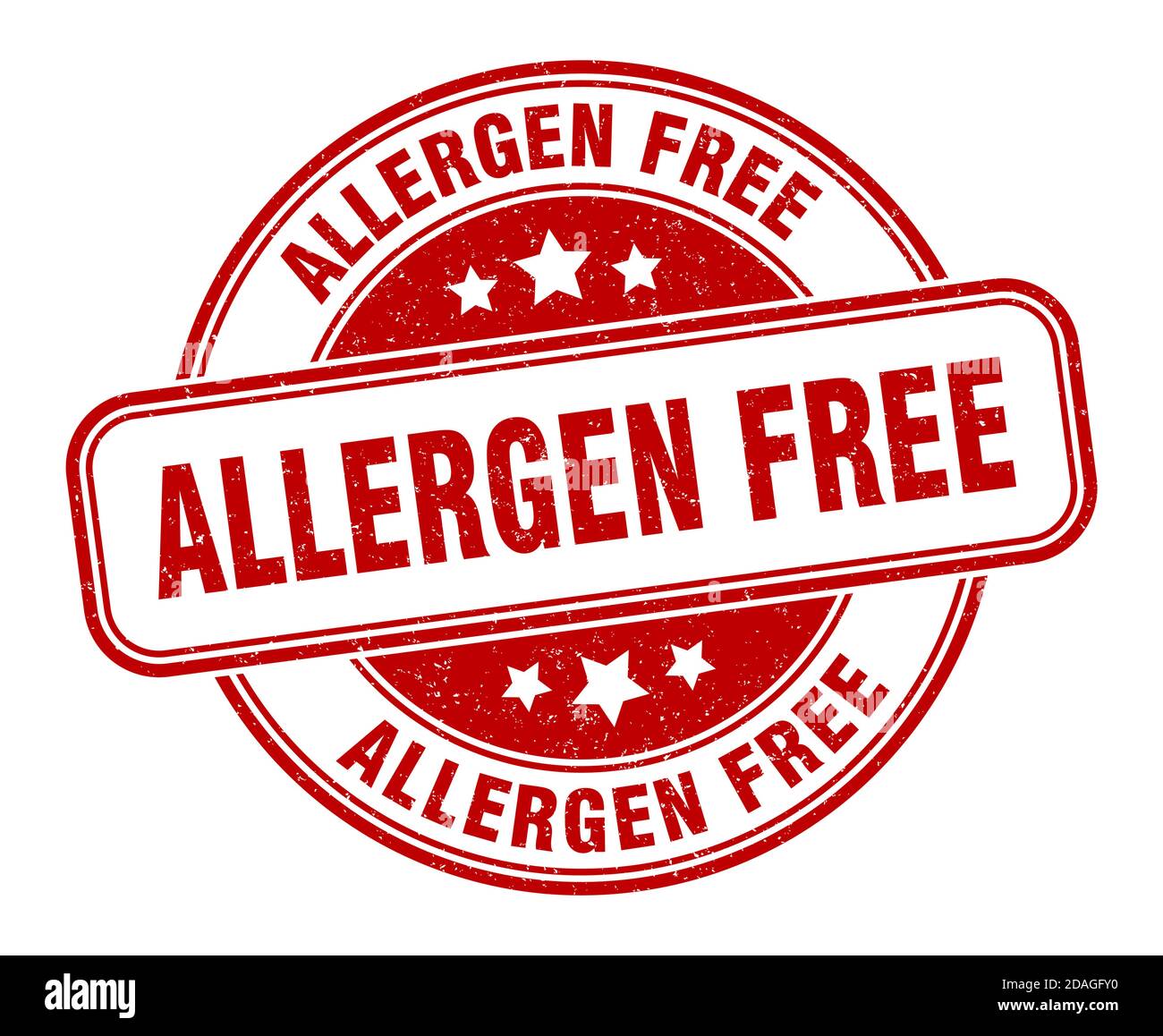 allergen free stamp. allergen free sign. round grunge label Stock ...