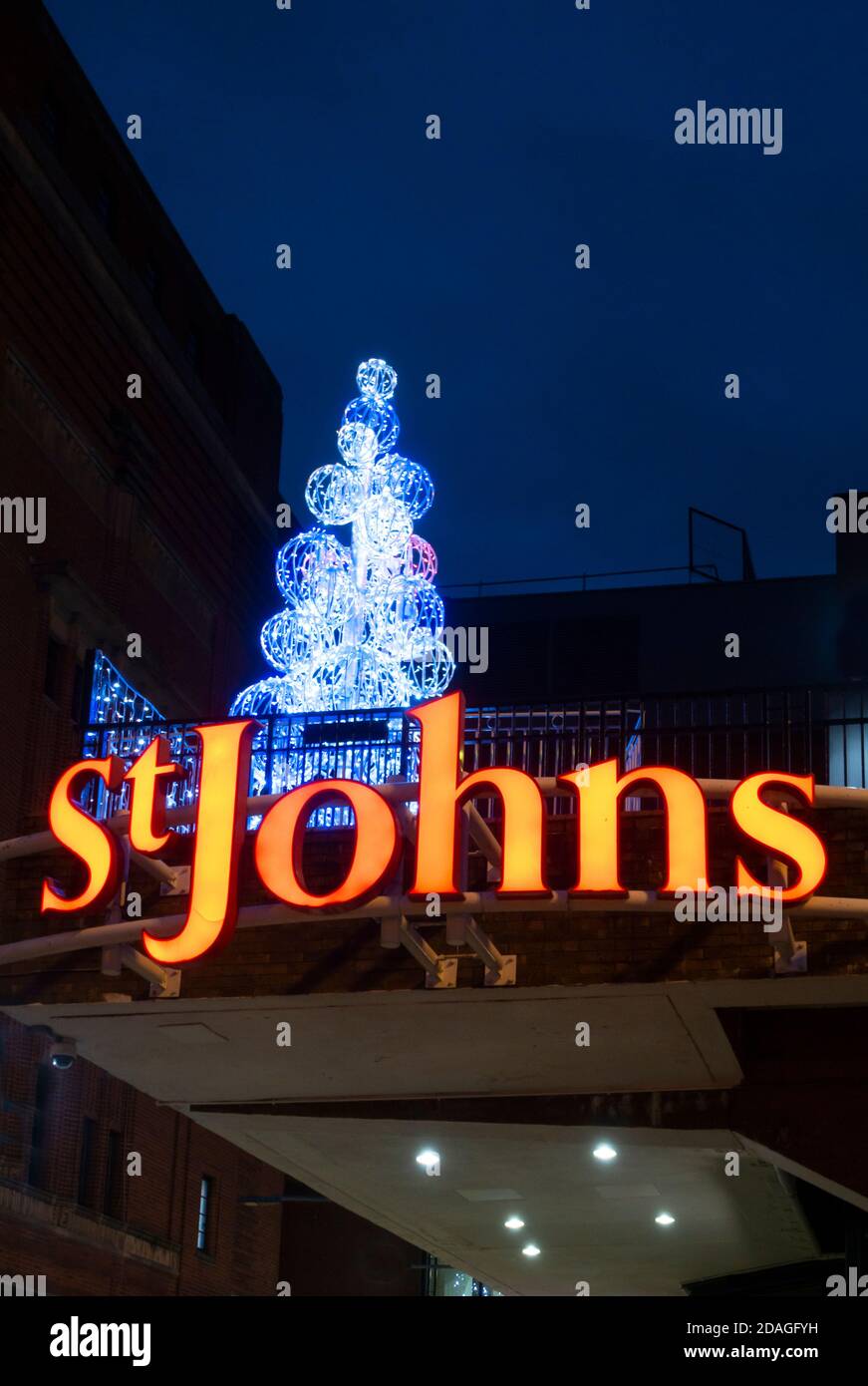 St. John's shopping centre entrance in Liverpool Stock Photo