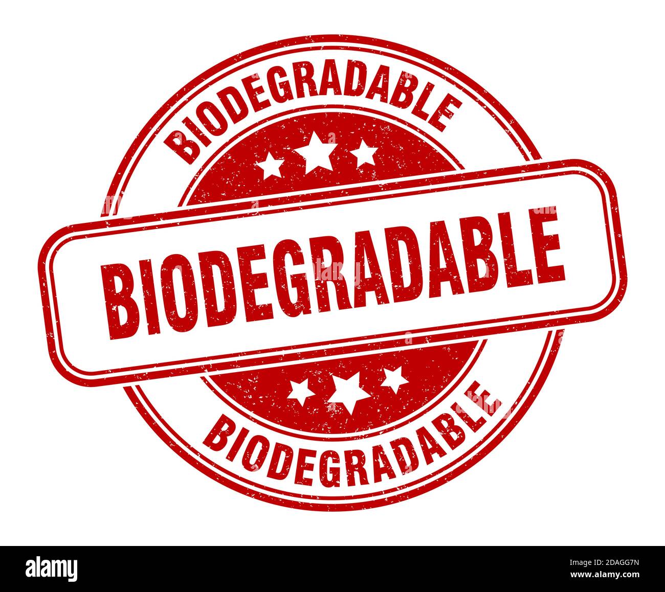Biodegardable 7 Sign biodegradable stamp. biodegradable sign. round grunge label Stock ...