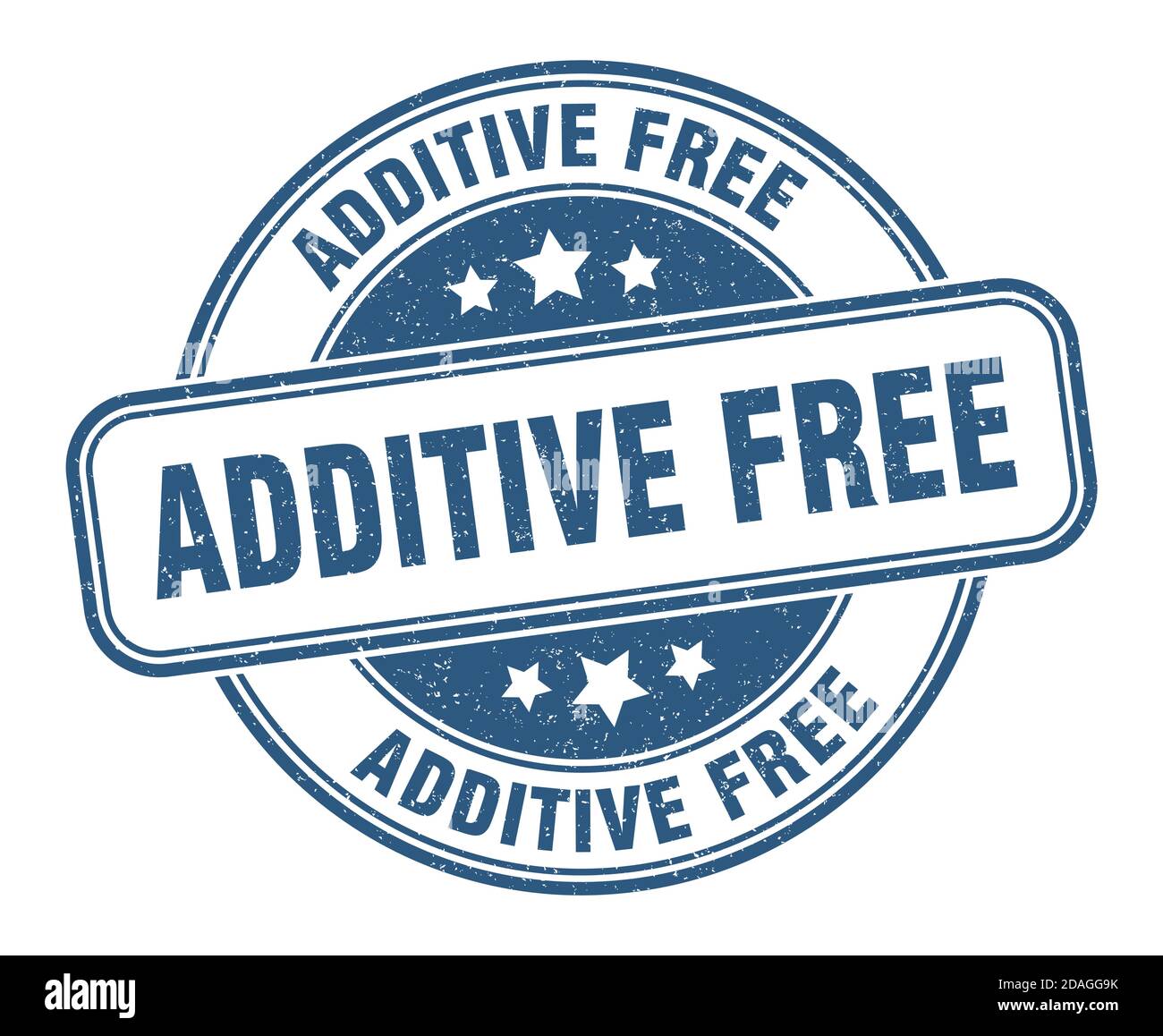 additive free stamp. additive free sign. round grunge label Stock ...