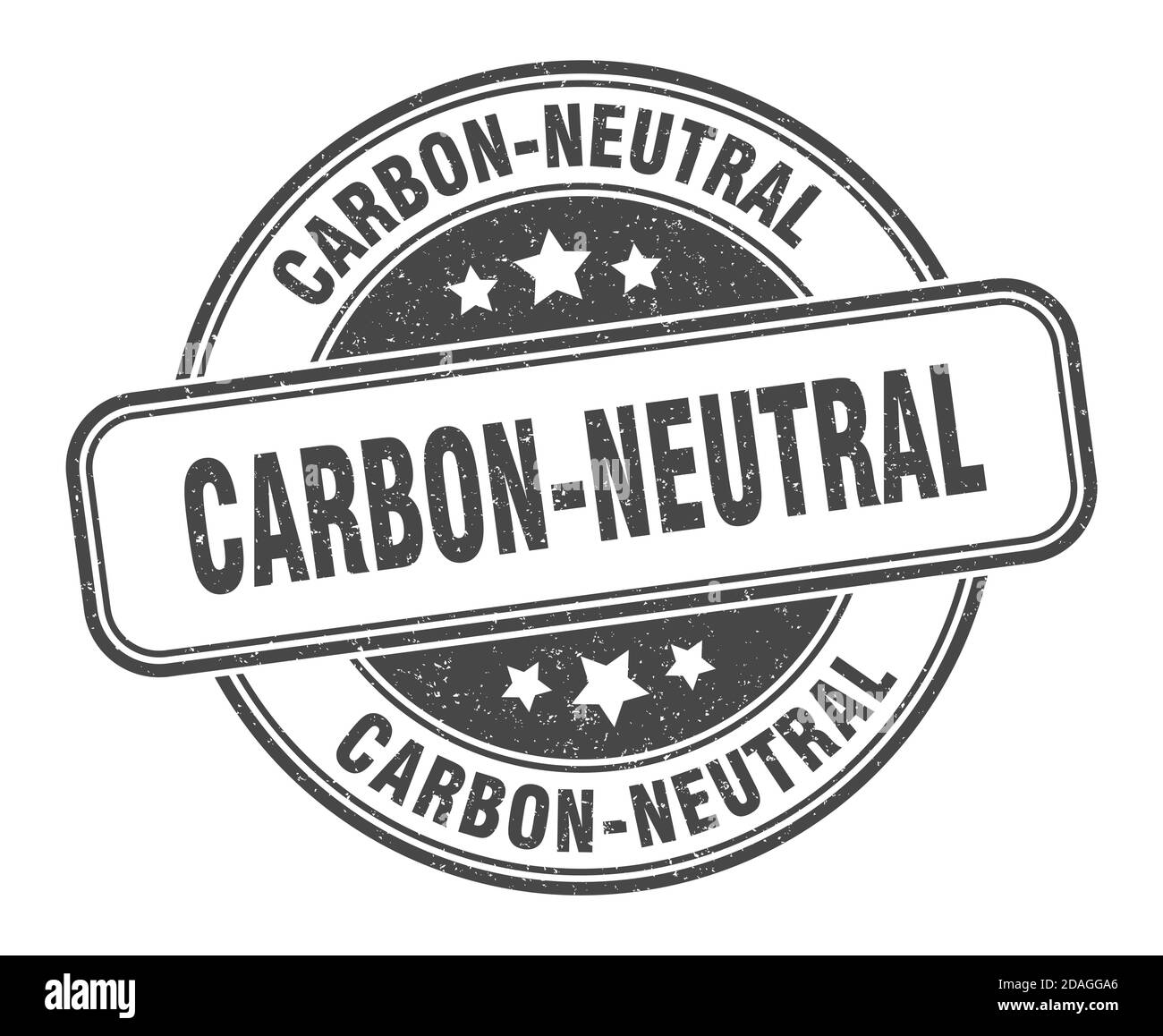 carbon-neutral stamp. carbon-neutral sign. round grunge label Stock ...