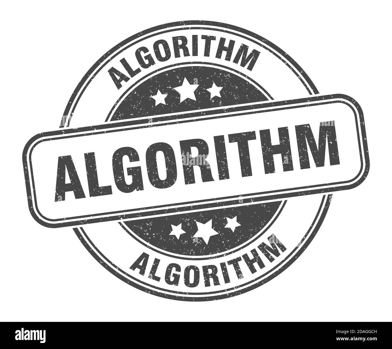 algorithm stamp. algorithm sign. round grunge label Stock Vector Image ...