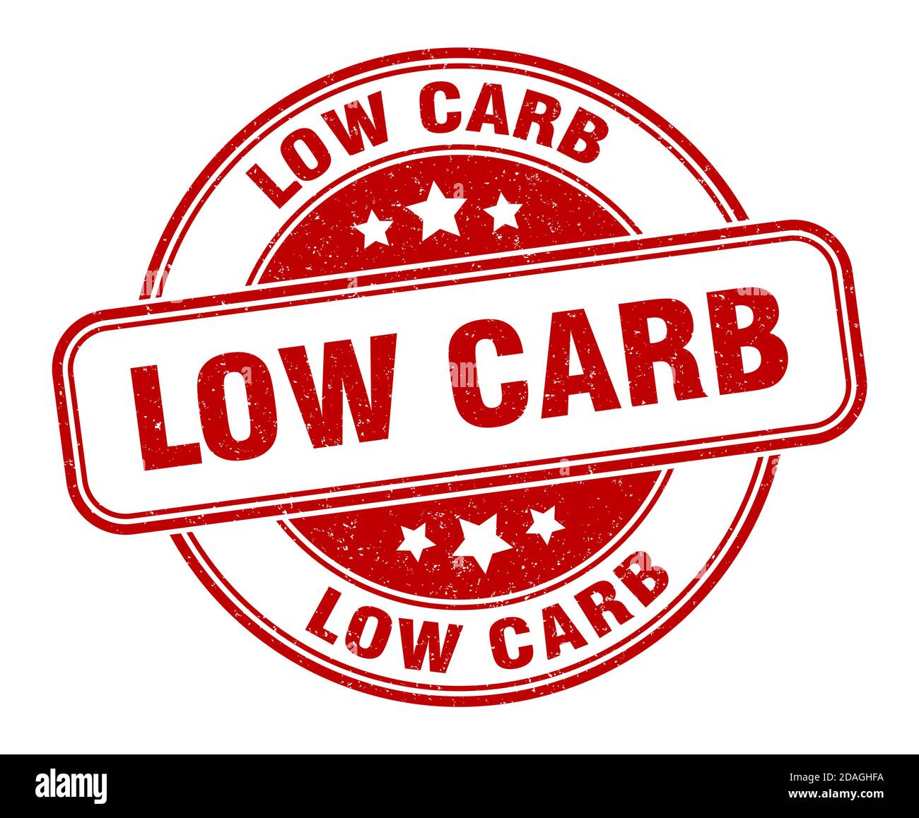 low carb stamp. low carb sign. round grunge label Stock Vector Image