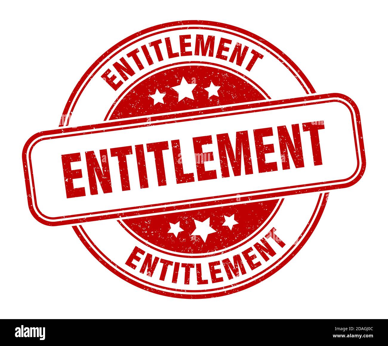 entitlement stamp. entitlement sign. round grunge label Stock Vector ...