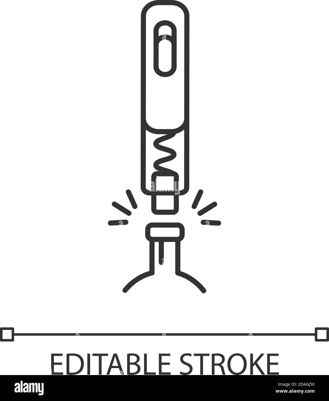 Corkscrew linear icon Stock Vector Image & Art - Alamy