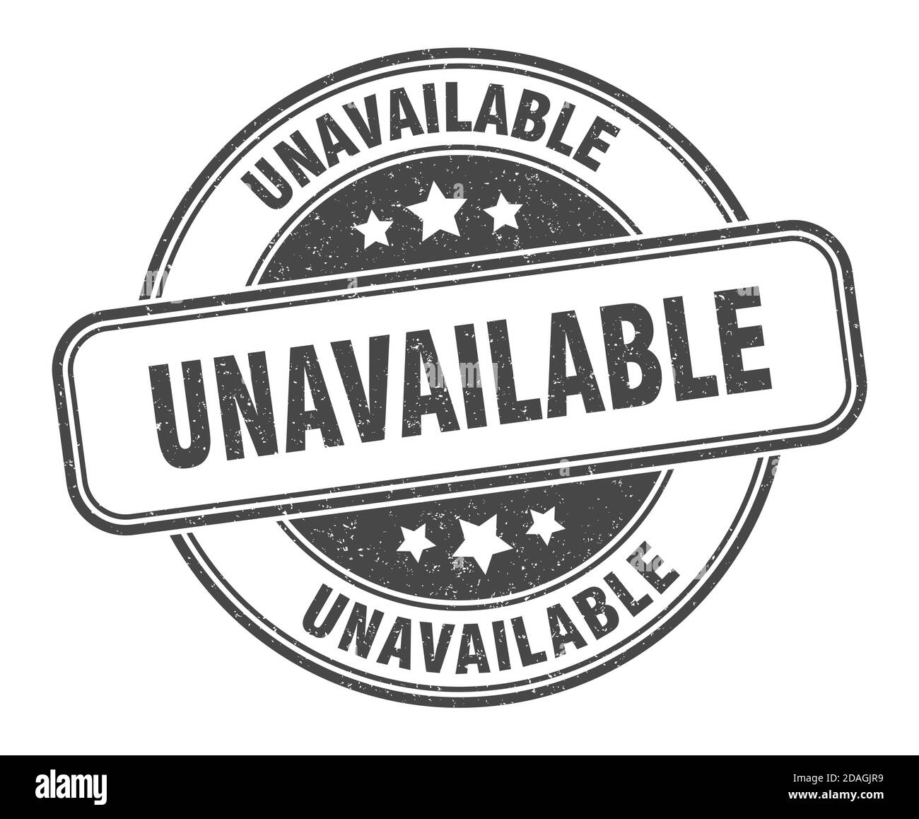 unavailable stamp. unavailable sign. round grunge label Stock Vector ...