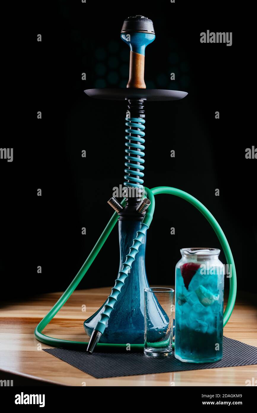 hookahs and refreshing lemonade on the table Stock Photo Alamy