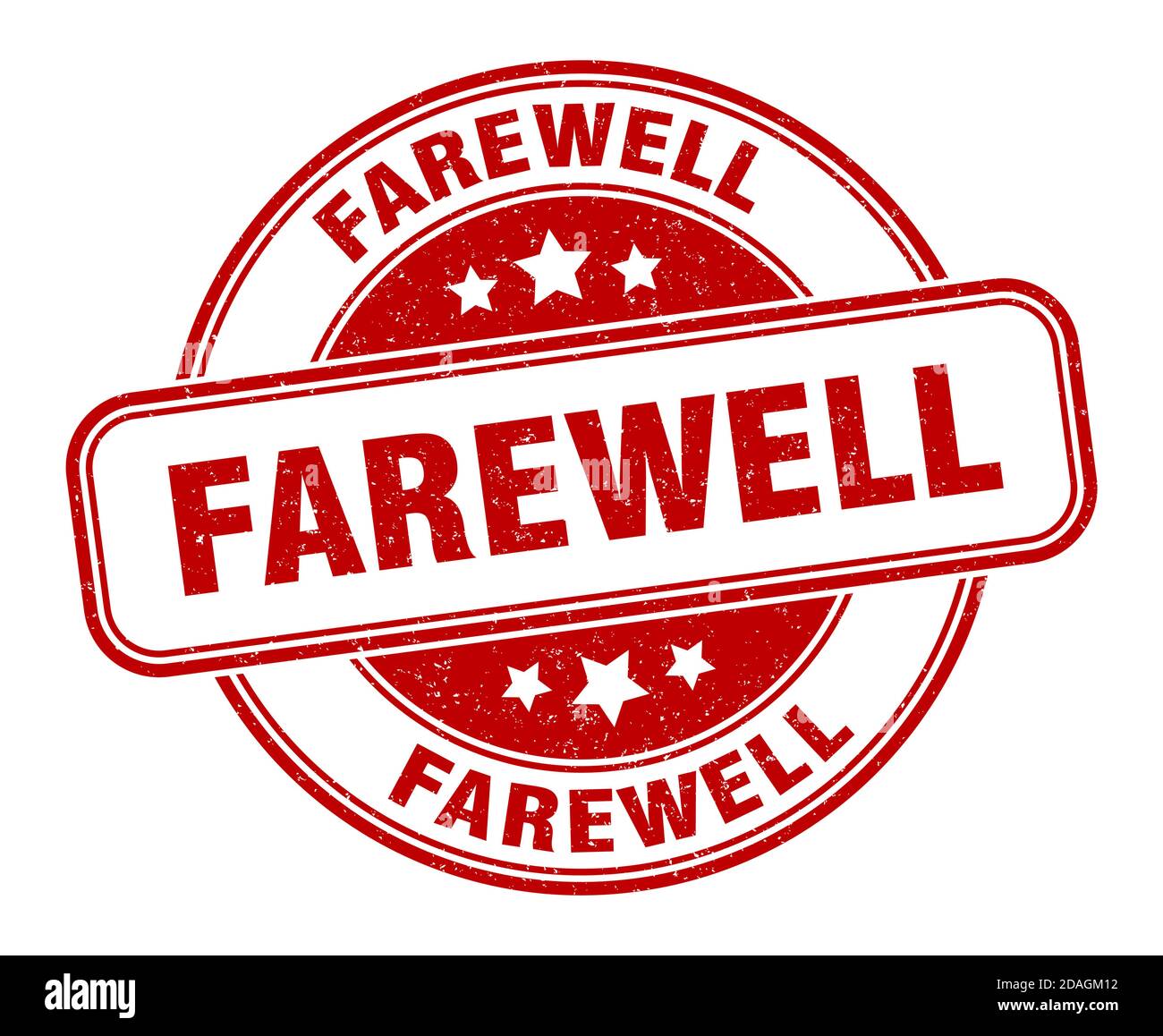 farewell stamp. farewell sign. round grunge label Stock Vector Image ...