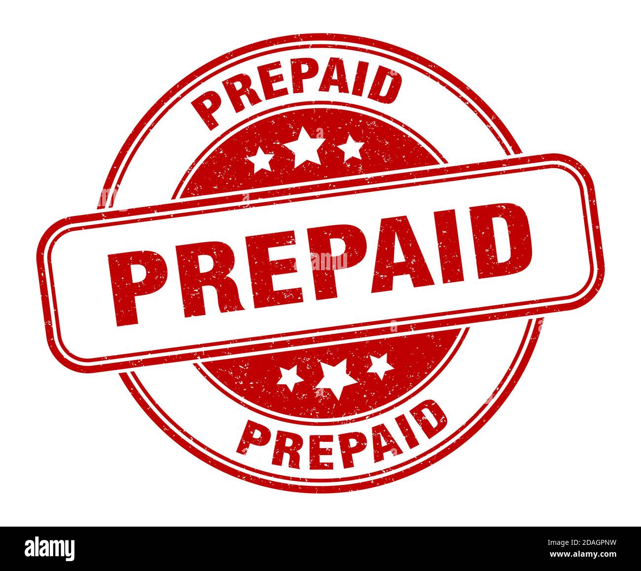 prepaid stamp. prepaid sign. round grunge label Stock Vector Image