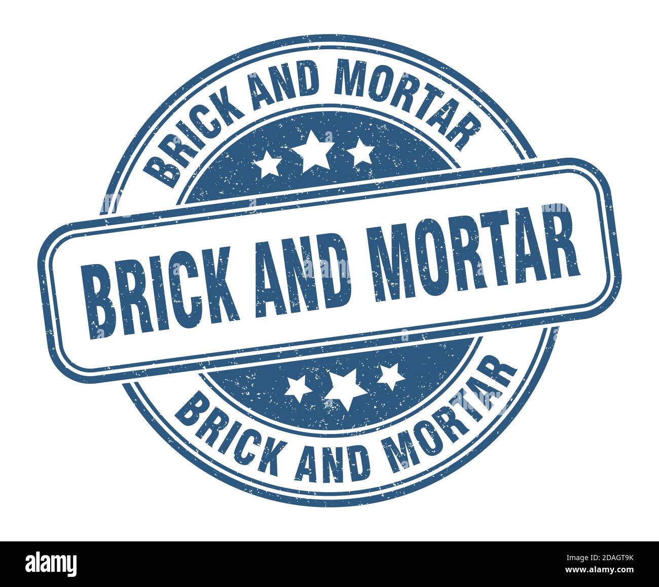 Mortar Label brick and mortar stamp. brick and mortar sign. round grunge label Stock ...