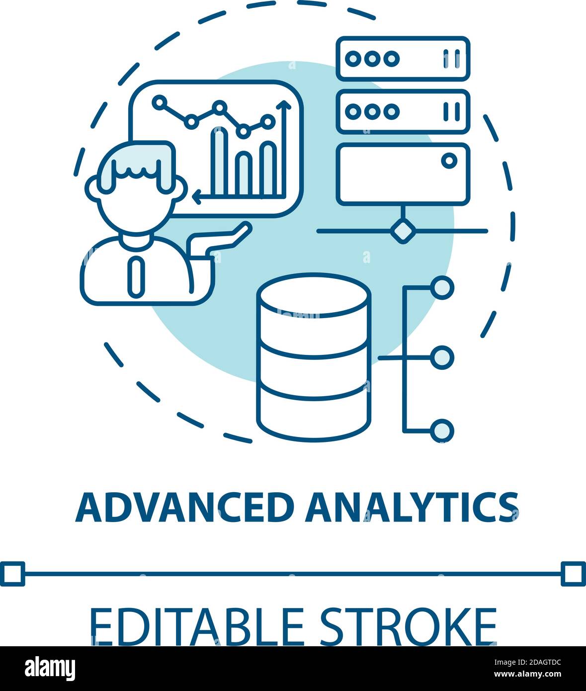 Advanced analytics concept icon Stock Vector Image & Art - Alamy
