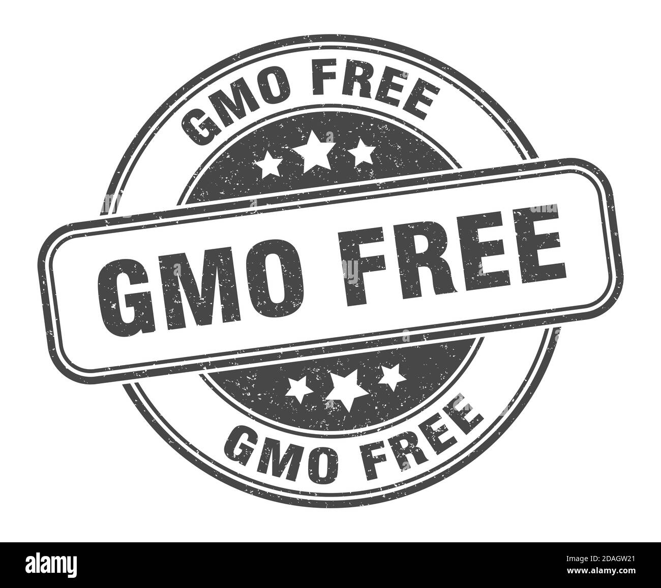 gmo free stamp. gmo free sign. round grunge label Stock Vector Image ...