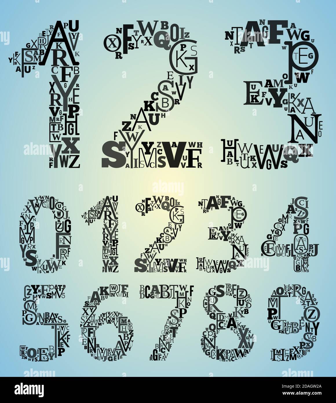 ABC vector typeset Stock Vector Image & Art - Alamy