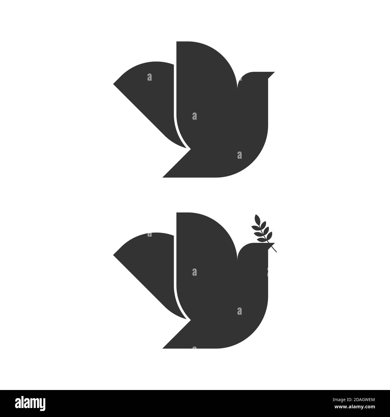 Dove, a symbol of peace and purity. The biblical symbol of the Holy