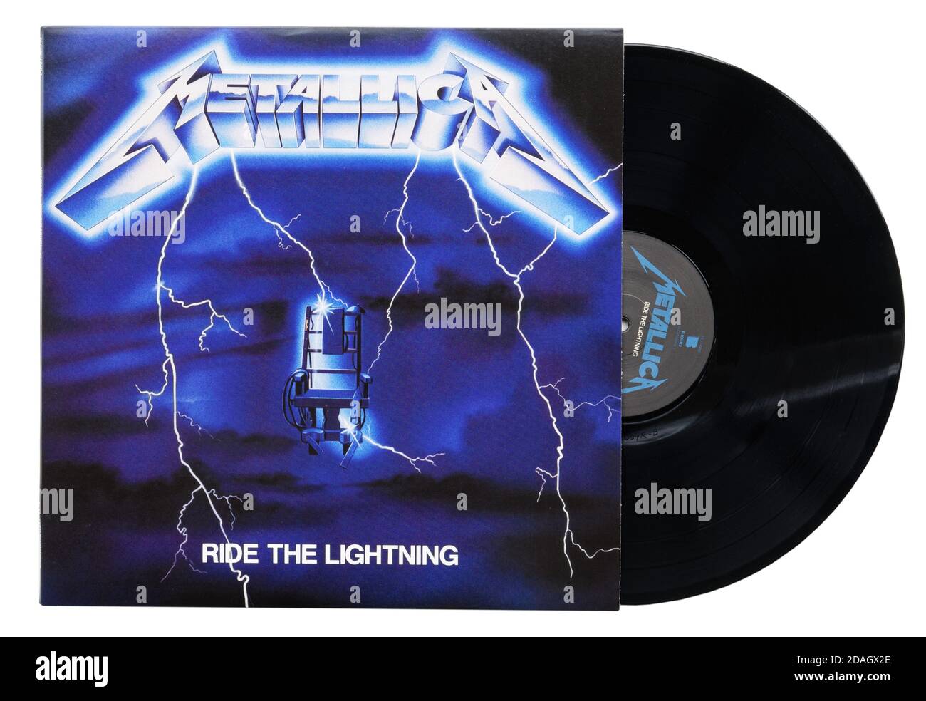 Ride the Lightning album by Metallica Stock Photo - Alamy