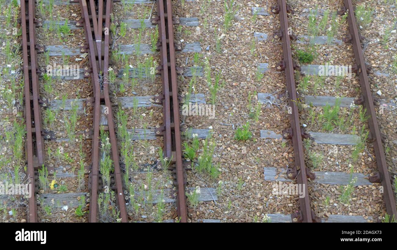 Abandoned railroad overgrown weeds hi-res stock photography and images ...