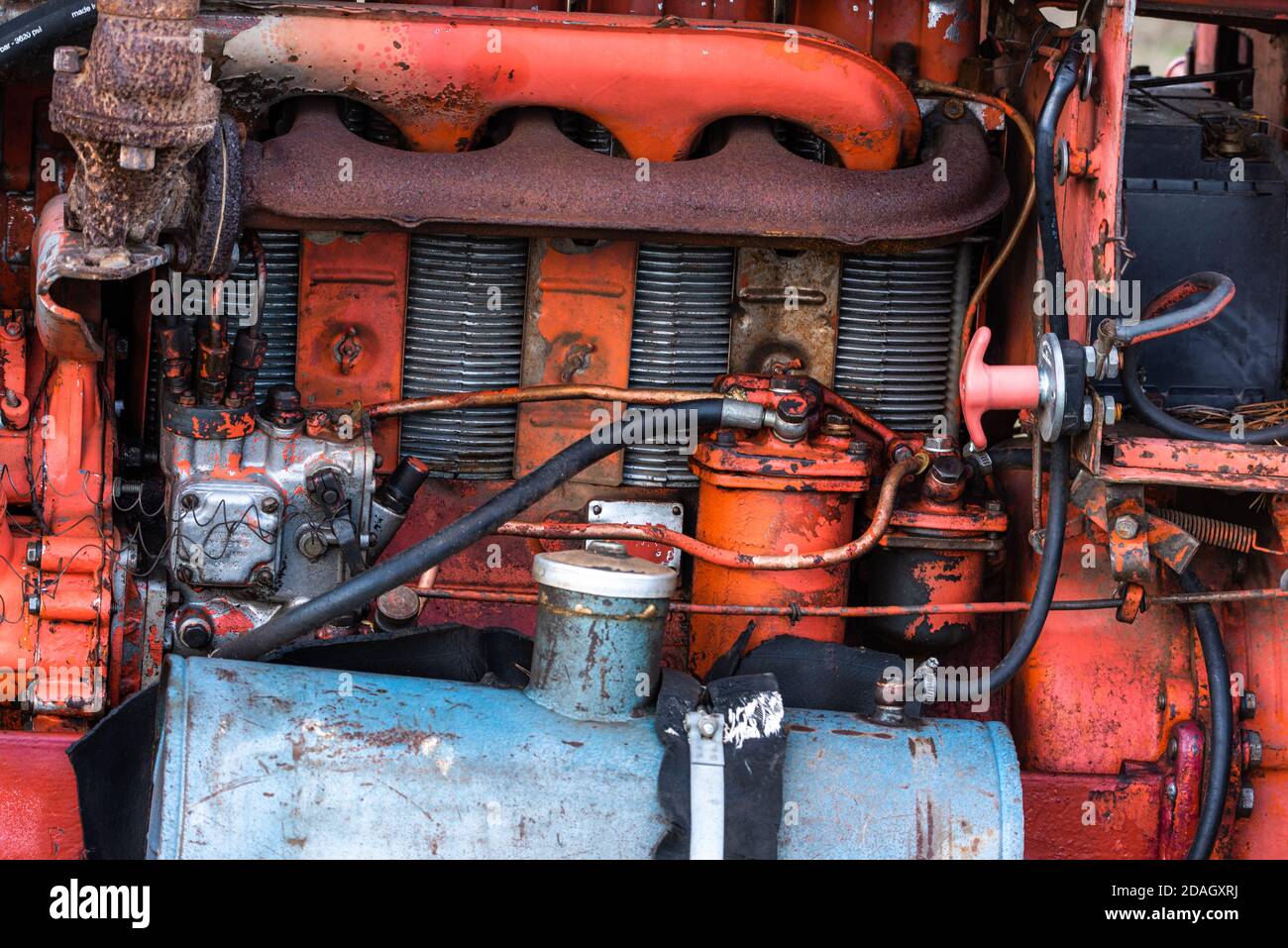 Vintage old russian agricultural tractor hi-res stock photography and ...