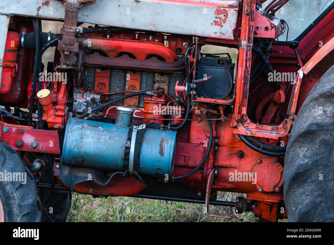 Russian Starting A Diesel Tractor