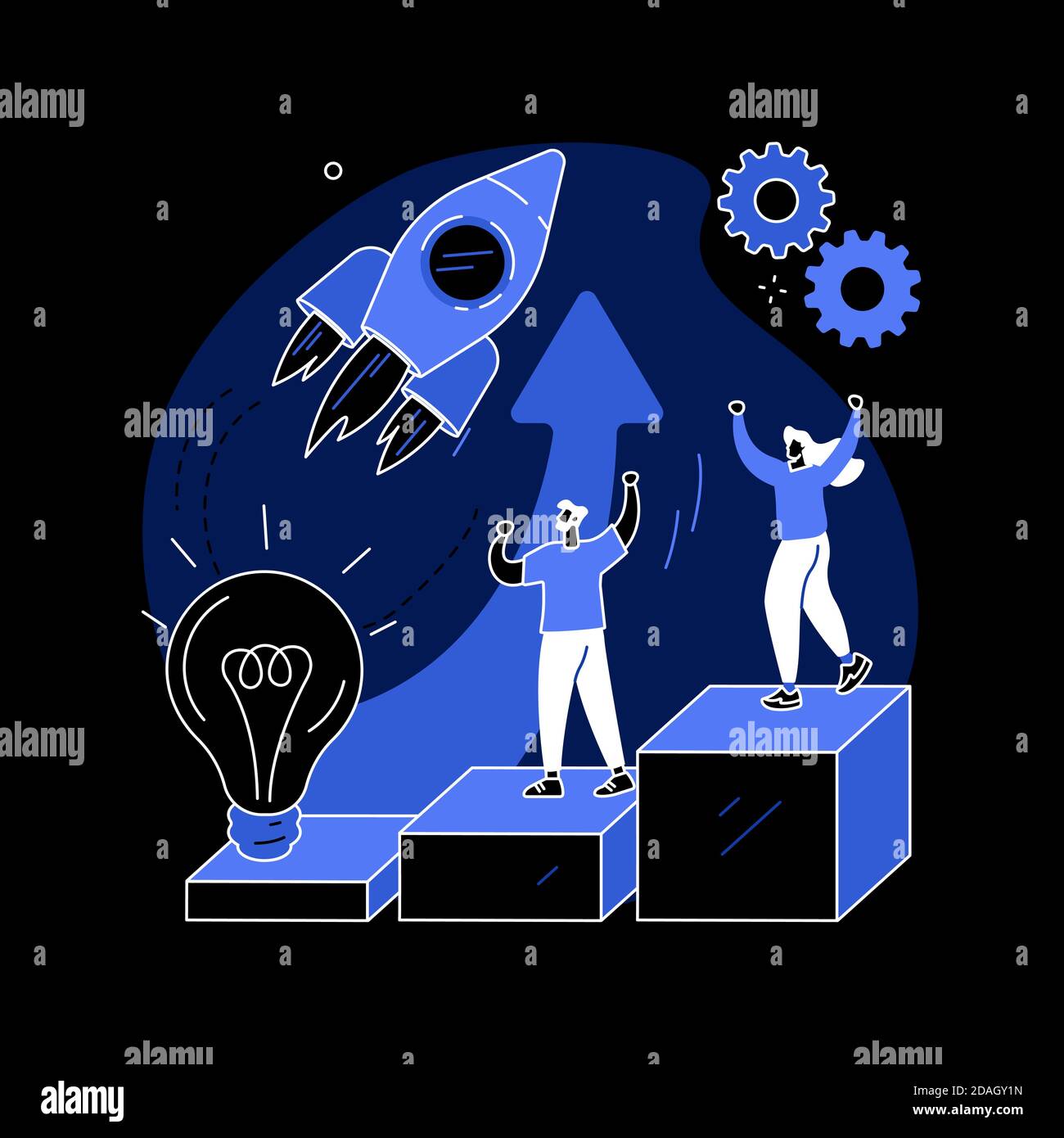 Startup accelerator abstract concept vector illustration Stock Vector ...
