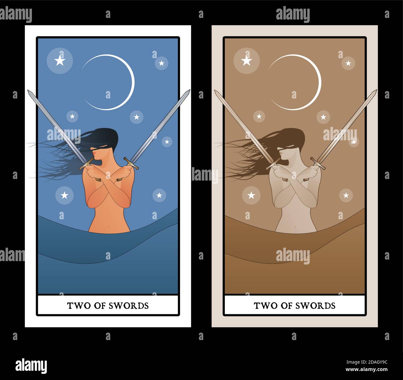 Two of Swords Tarot Card Meanings