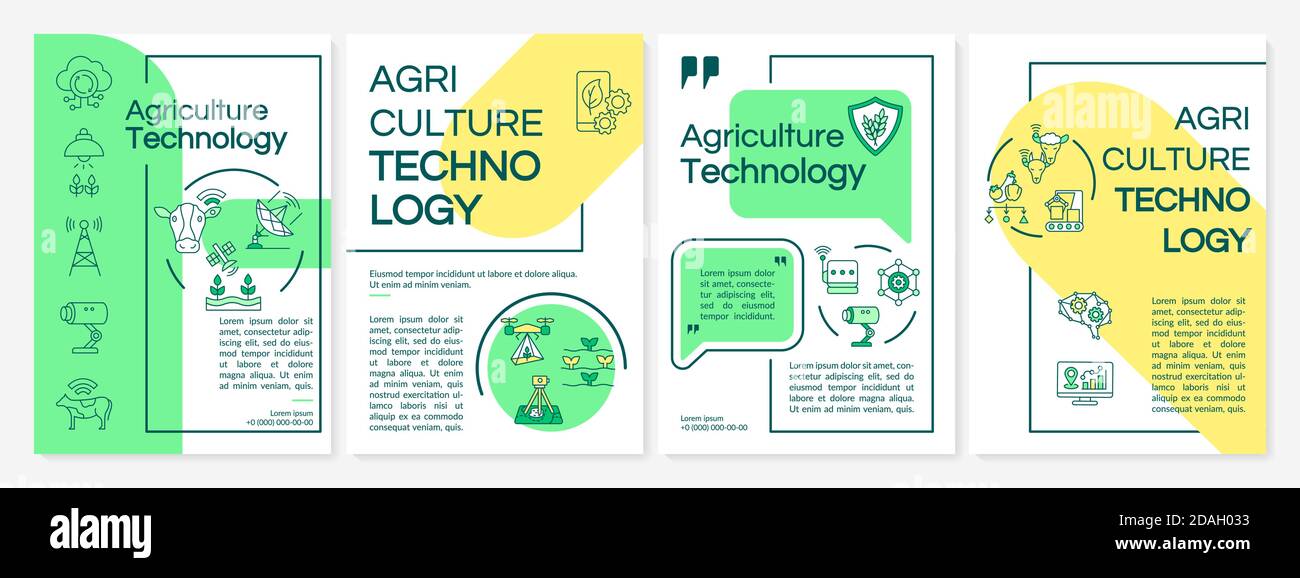 Agrotechnology brochure template Stock Vector Image & Art - Alamy