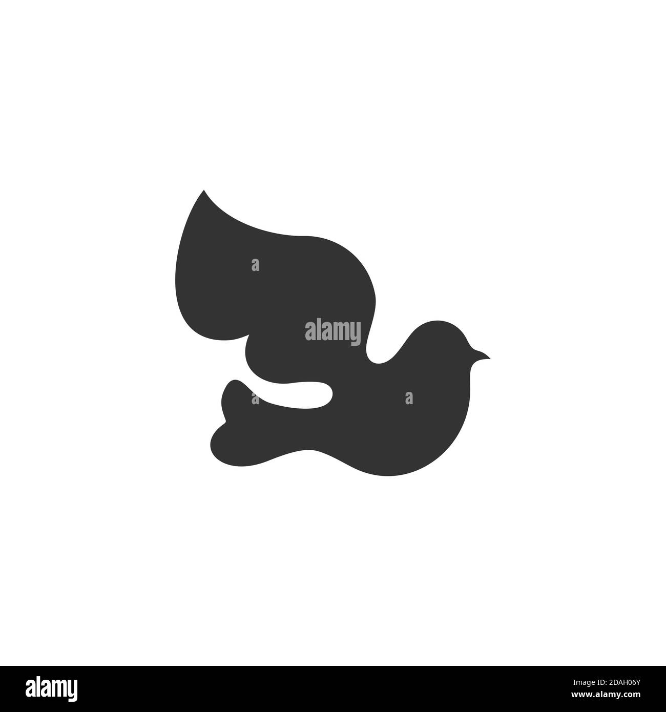 Dove, a symbol of peace and purity. The biblical symbol of the Holy