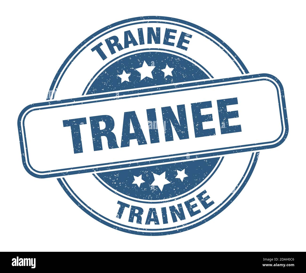 trainee stamp. trainee sign. round grunge label Stock Vector