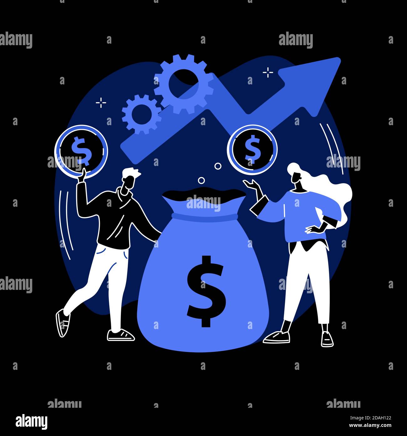 Investment fund abstract concept vector illustration Stock Vector Image