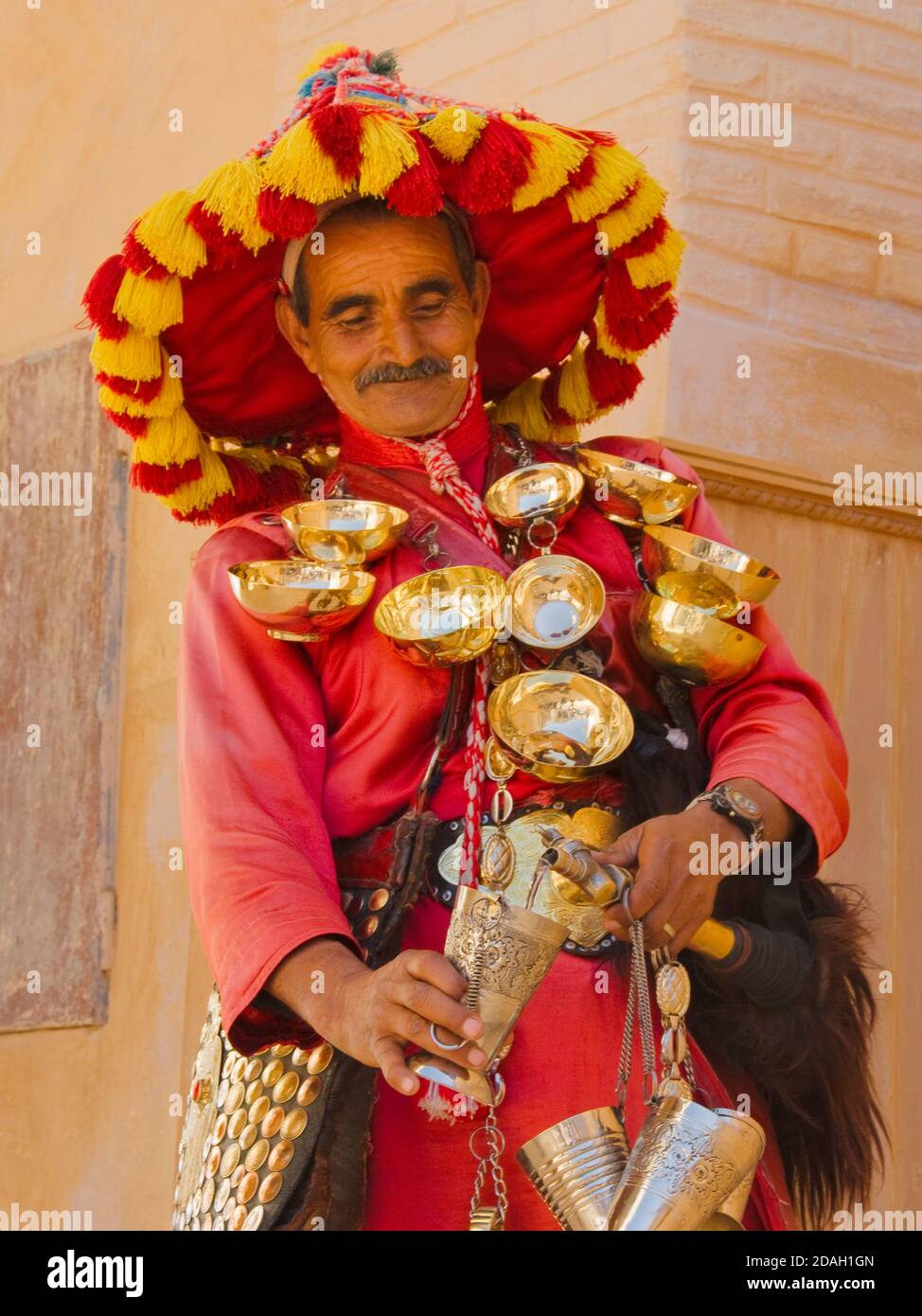 Berber man selling water, Fes, Morocco Stock Photo Alamy