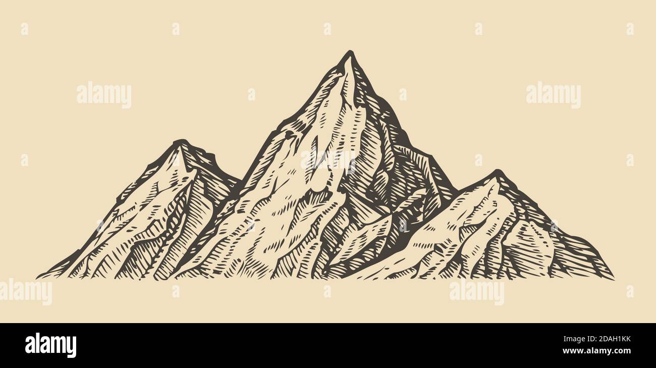 Discover more than 78 mountain sketch outline - seven.edu.vn