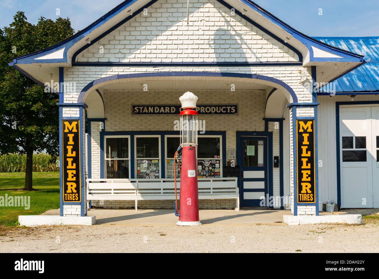 Odell, Illinois / United States September 23rd, 2020 Old gas station