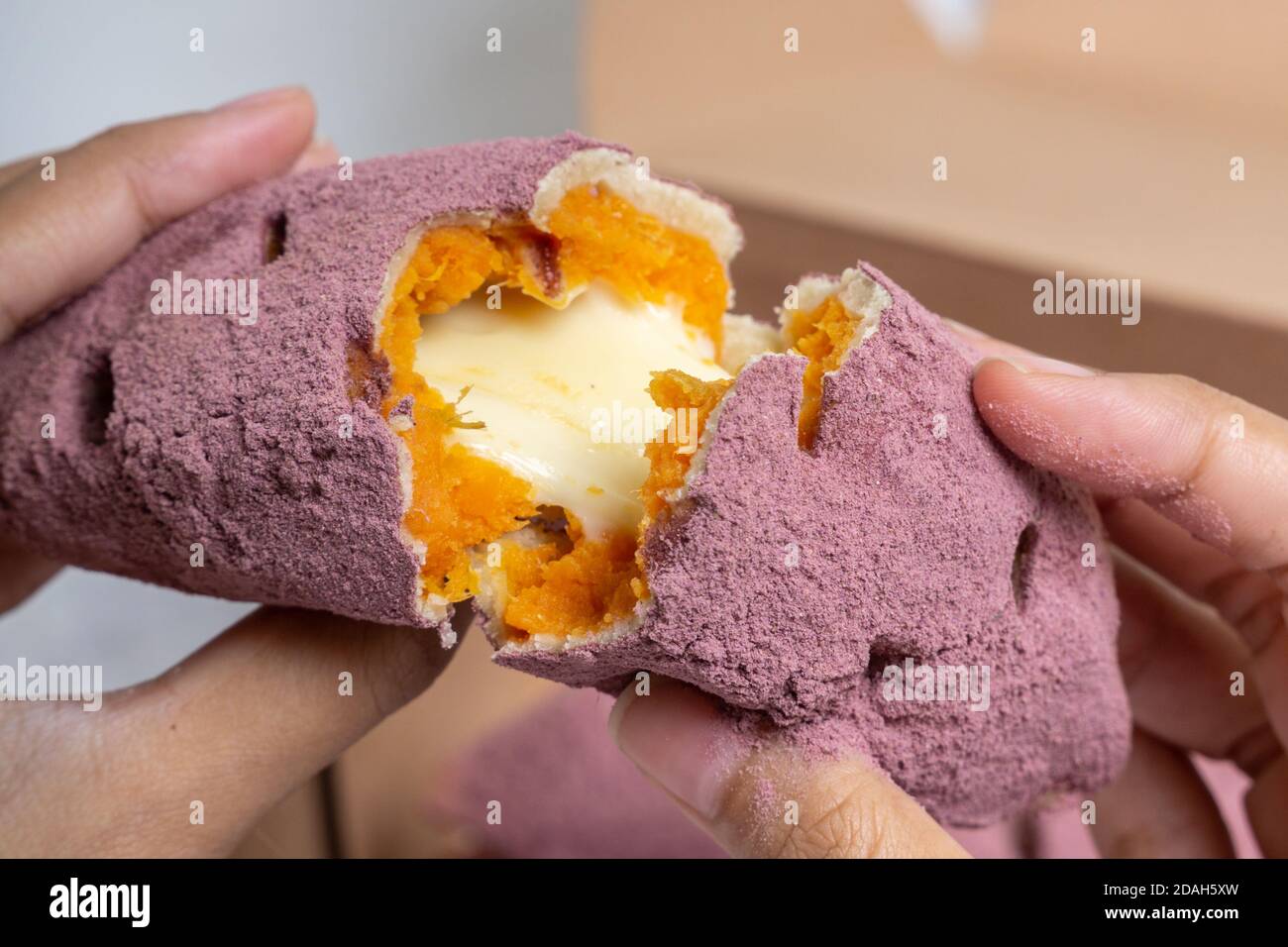Korean Sweet Potato Bread Stock Photo Alamy