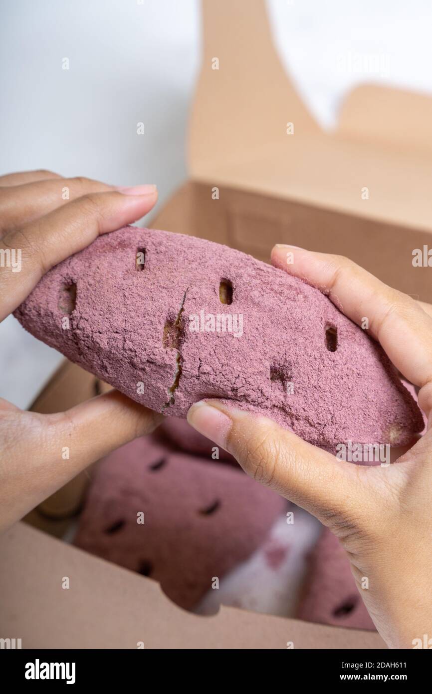 Korean Sweet Potato Bread Stock Photo Alamy