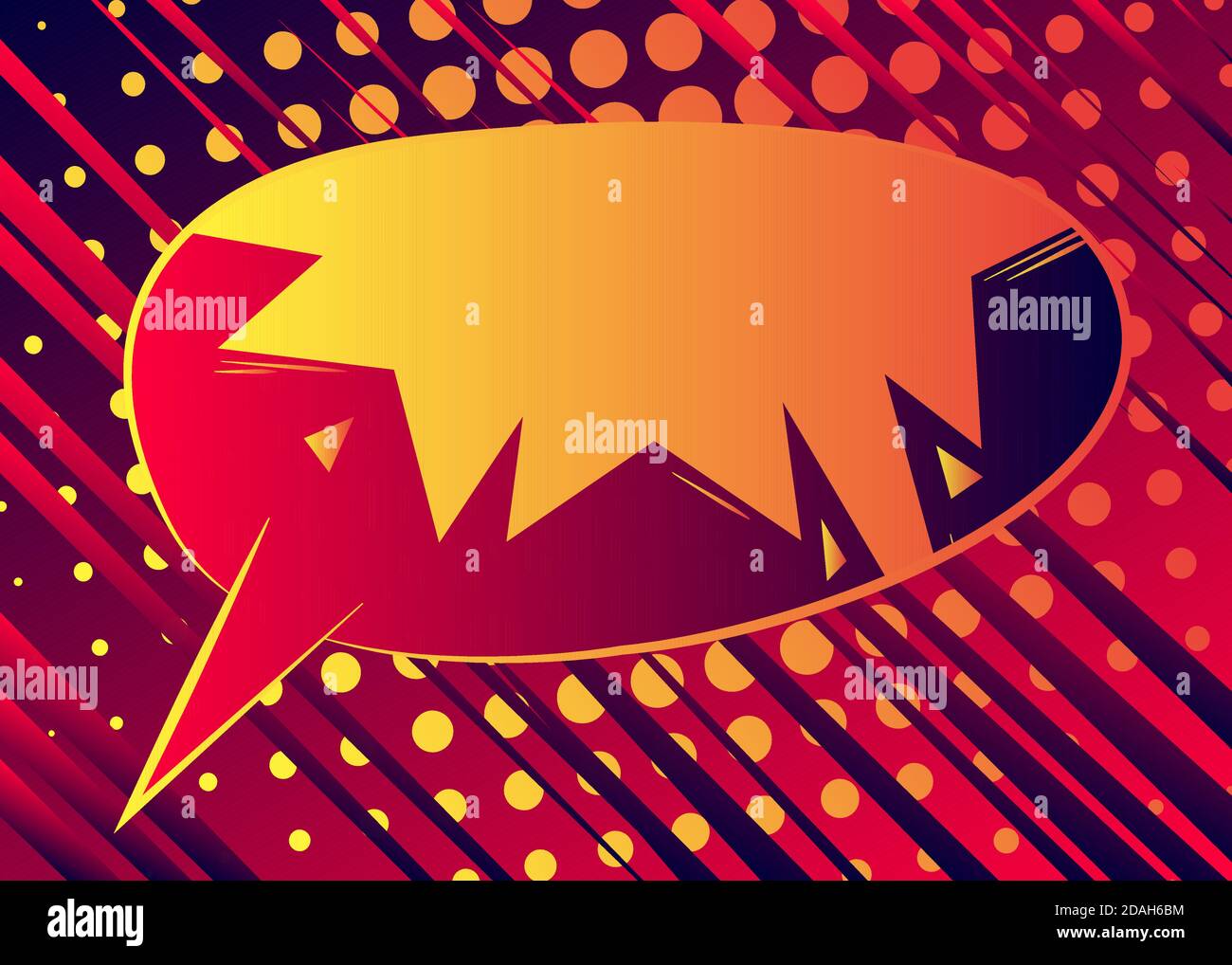 Cartoon speech bubble. Talk icon. Dialogue vector design element. Chat ...