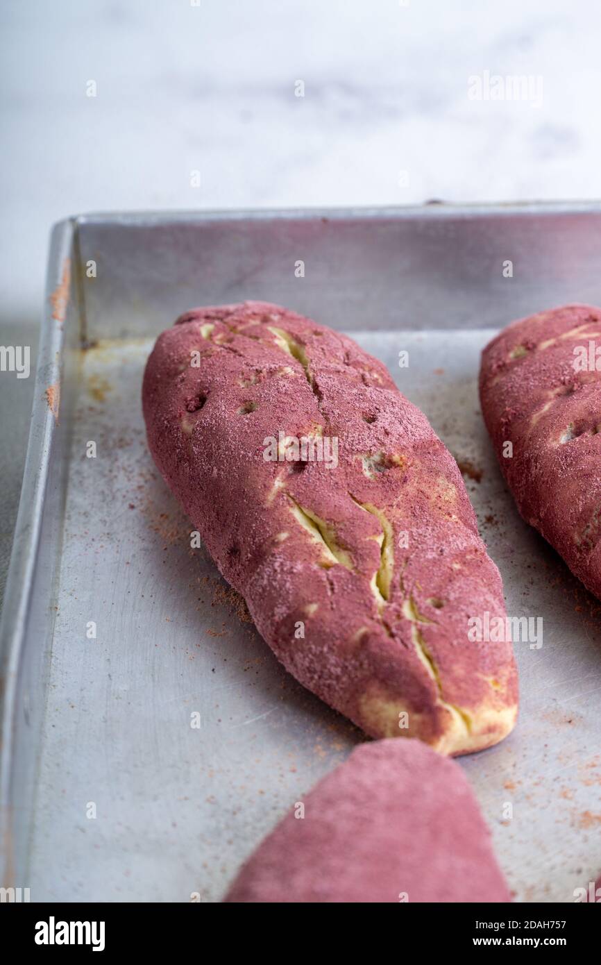 Korean Sweet Potato Bread Stock Photo Alamy