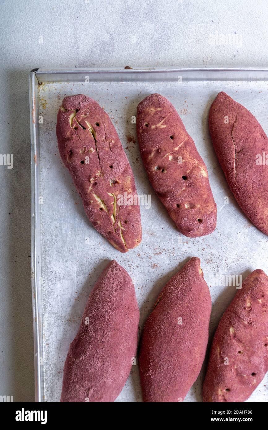Korean Sweet Potato Bread Stock Photo Alamy