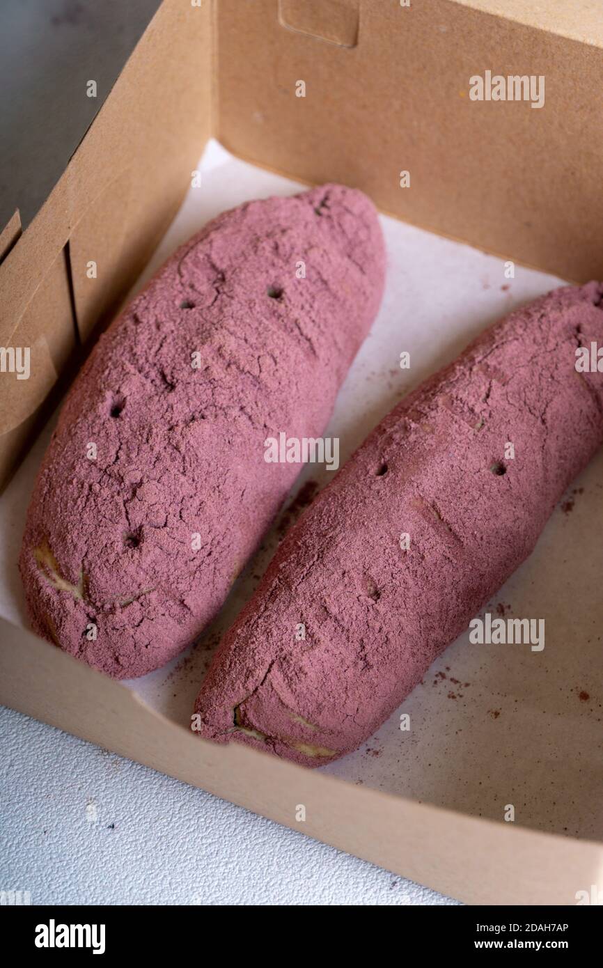 Korean Sweet Potato Bread Stock Photo Alamy