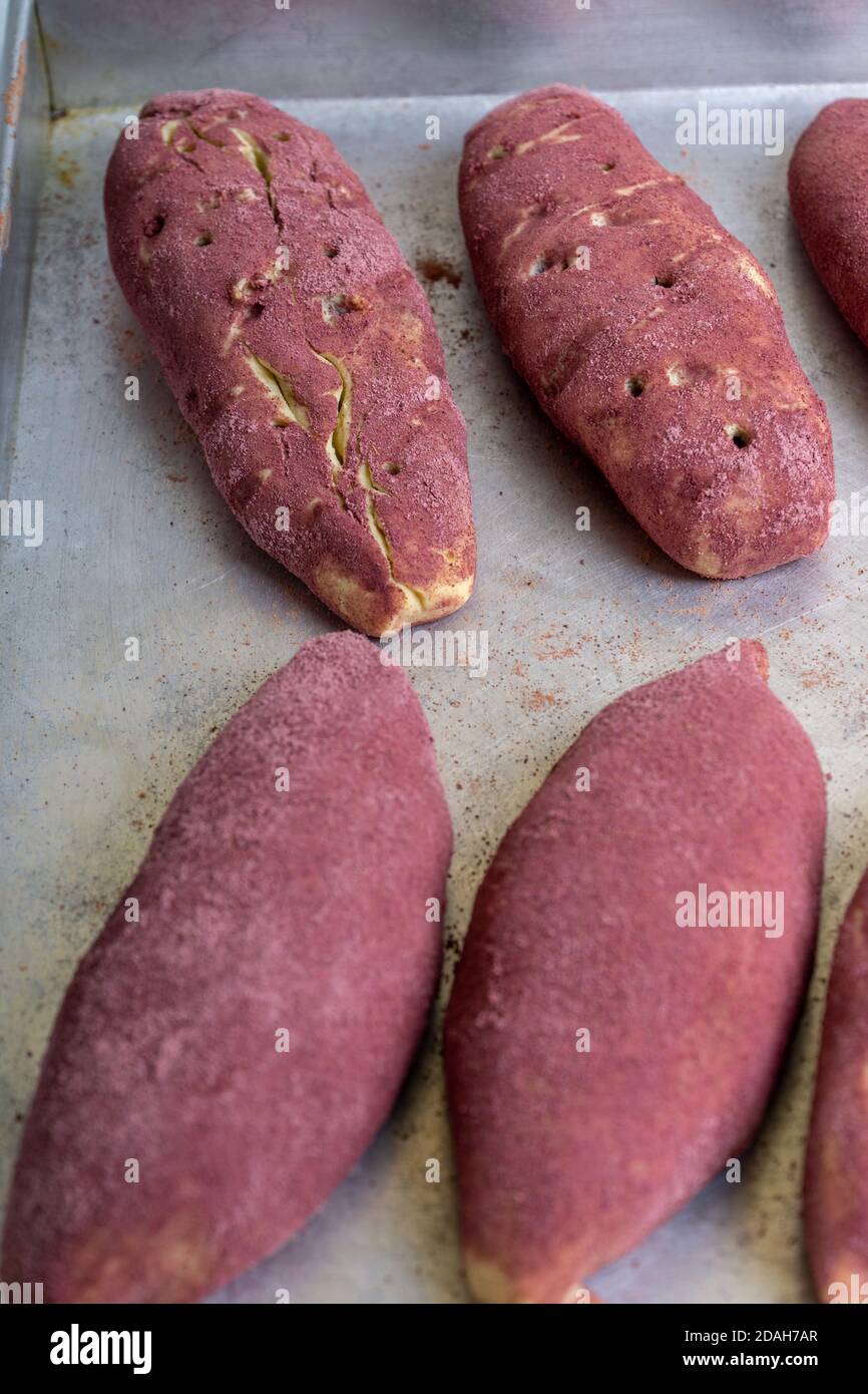Korean Sweet Potato Bread Stock Photo Alamy