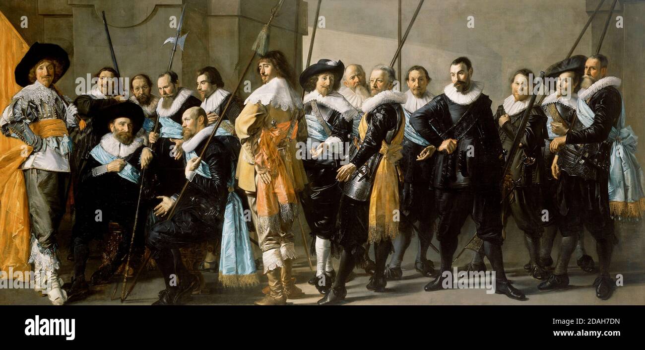 Militia Company of District XI under the Command of Captain Reynier Reael, Known as The Meagre Company - Frans Hals and Pieter Codde Stock Photo