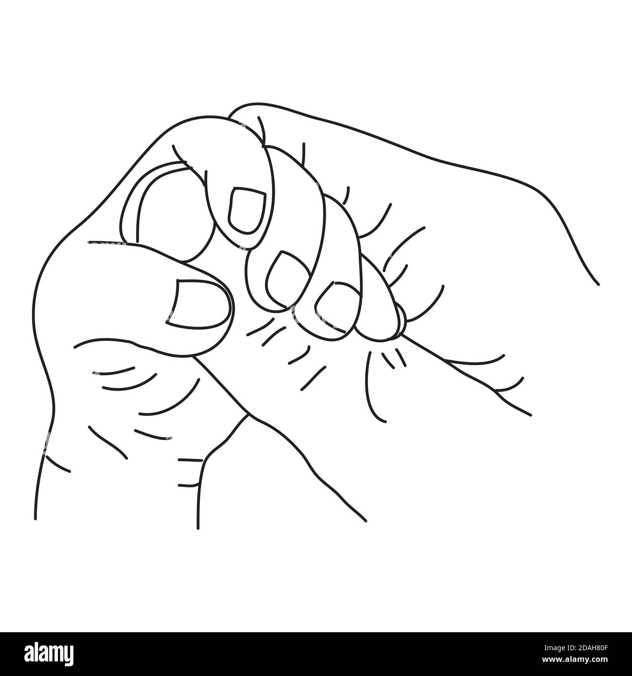 Mother And Baby Hands Drawing