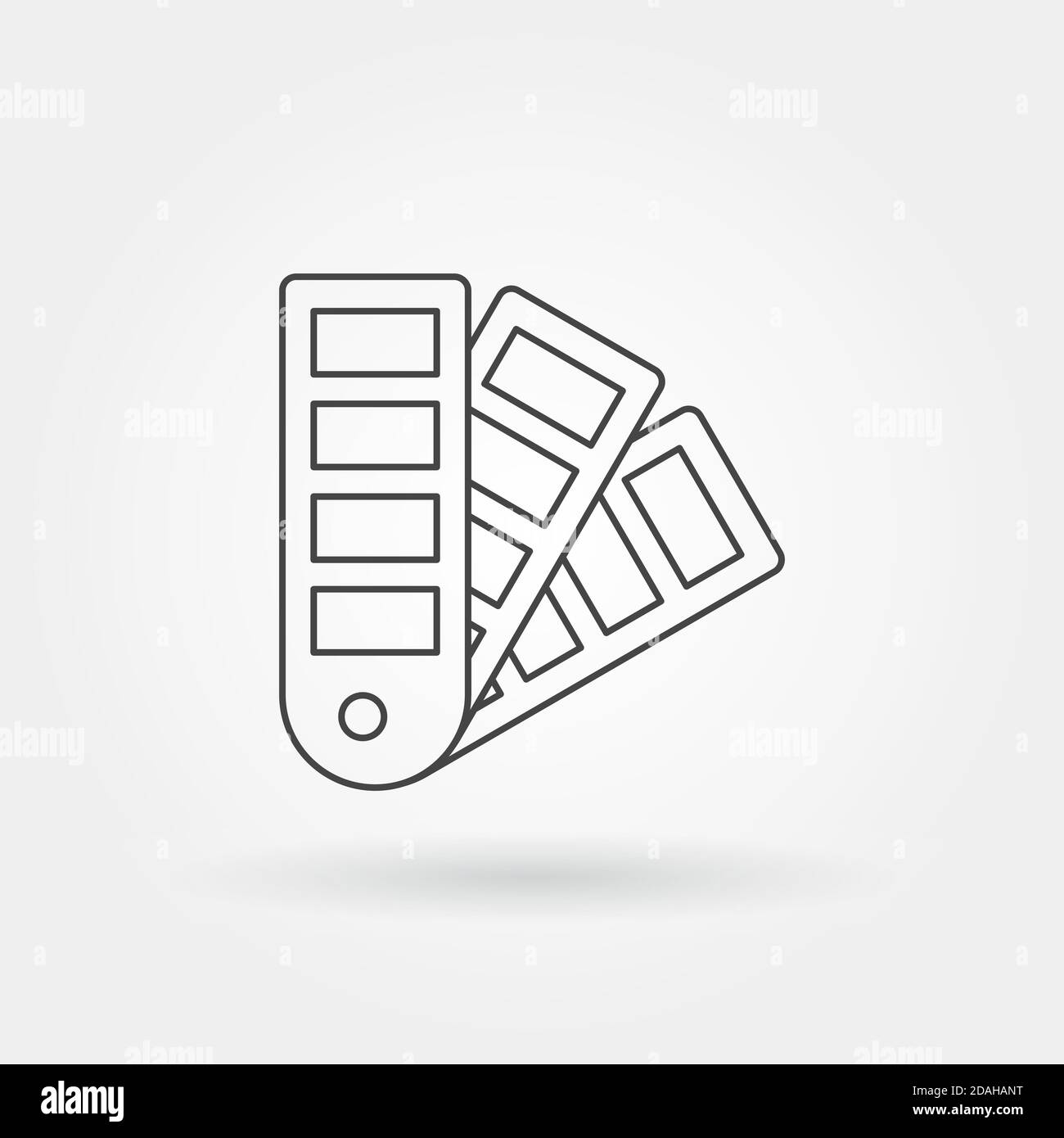 color palette icon single isolated with modern line or outline style ...